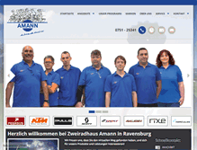 Tablet Screenshot of amann-fahrrad.de